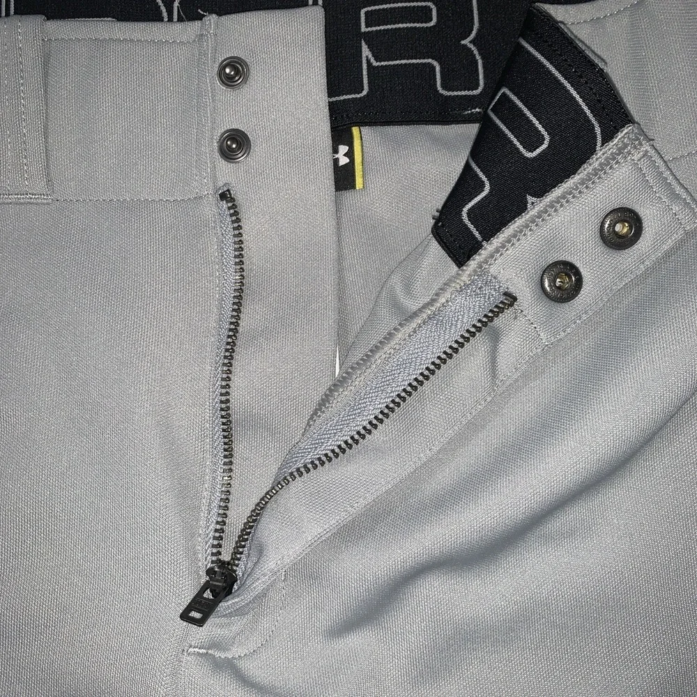 Under Armour Baseball Pants Men's XL Loose Grey Knicker‎ Piped Gameday Athletic